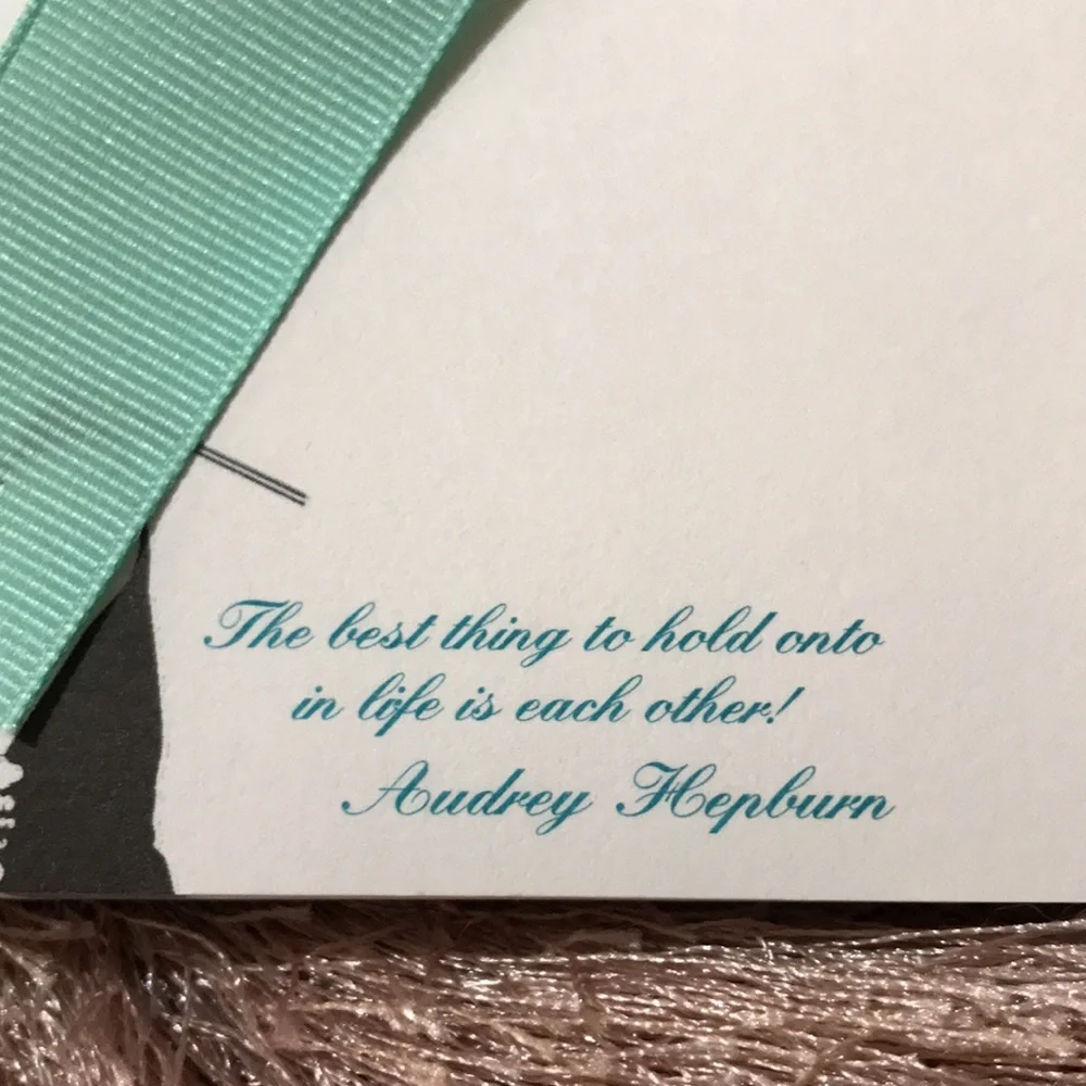 Tiffany’s Style Audrey Hepburn Notepad NWOT